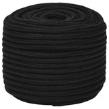 Vidaxl Werkouw 14 mm 250 m Polyesterschwarz