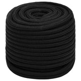 Vidaxl Werkouw 16 mm 100 m poliestere nero