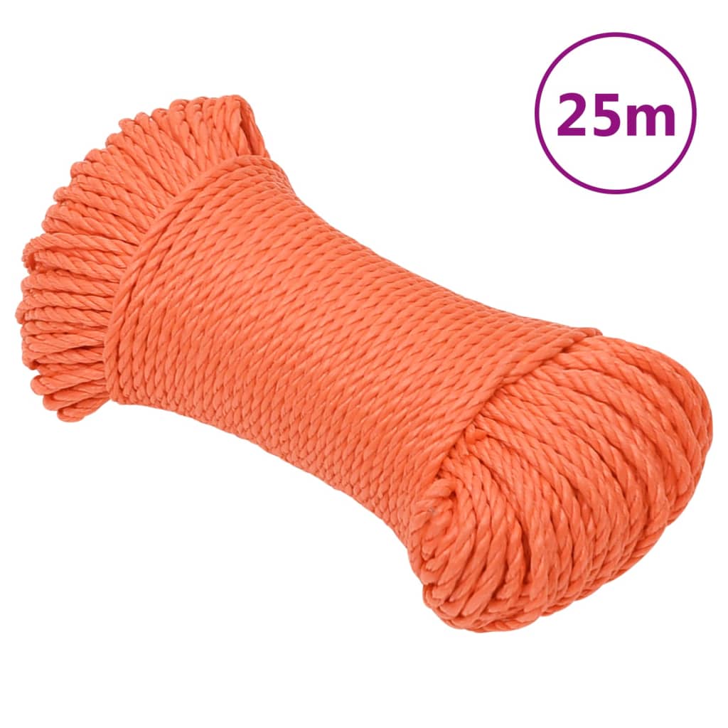 Vidaxl Werkouw 3 mm 25 m Polypropene Oranje