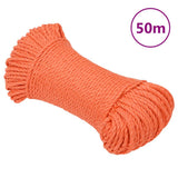 Vidaxl Werkouw 8 mm 50 m Polypropen Oranje