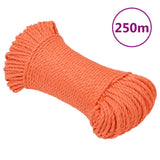 Vidaxx Arbeitsseil 8 mm 250 m Polypropylen Orange