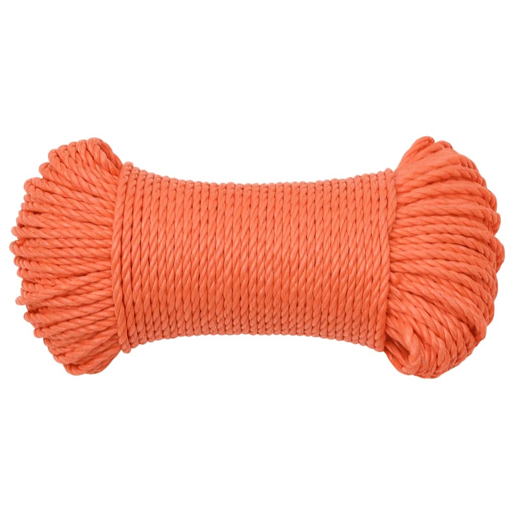 Vidaxx Arbeitsseil 8 mm 250 m Polypropylen Orange