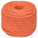 Vidaxl werktouw 10 mm 25 m polypropeen oranje