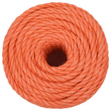 Vidaxx Arbeitsseil 10 mm 25 m Polypropylen Orange