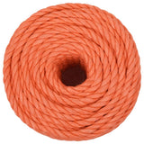 Vidaxx Arbeitsseil 10 mm 50 m Polypropylen Orange
