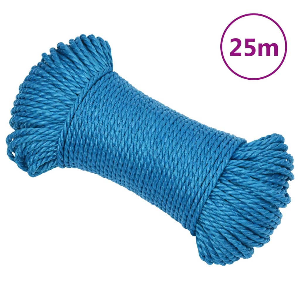 Vidaxl Werkouw 8 mm 25 m Polypropenblau