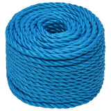 Vidaxl werktouw 10 mm 50 m polypropeen blauw