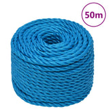 Vidaxx Arbeitsseil 12 mm 50 m Polypropylen blau