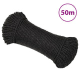 Vidaxl Werkouw 6 mm 50 m Polypropenschwarz