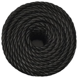 Vidaxx Arbeitsseil 12 mm 25 m Polypropylen schwarz