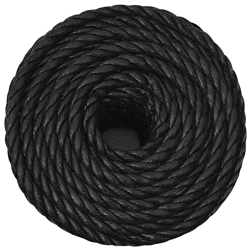 Vidaxx Arbeitsseil 14 mm 25 m Polypropylen schwarz