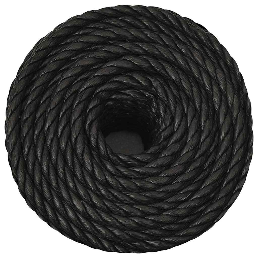 Vidaxx Arbeitsseil 24 mm 50 m Polypropylen schwarz