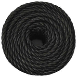 Vidaxx Arbeitsseil 24 mm 50 m Polypropylen schwarz