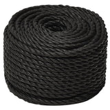 Vidaxx Arbeitsseil 24 mm 100 m Polypropylen schwarz