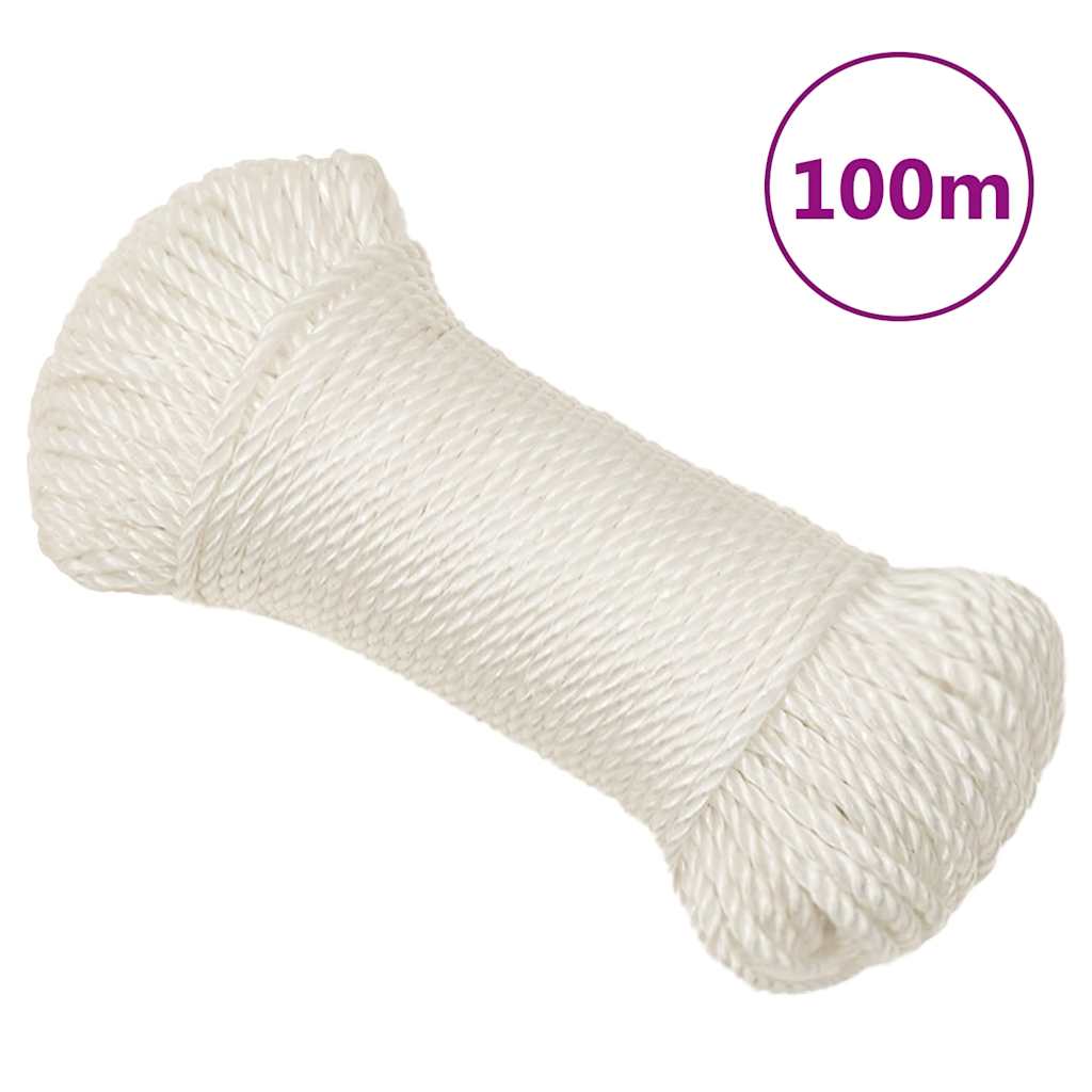 Vidaxx Arbeitsseil 3 mm 100 m Polypropylen weiß
