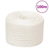 Vidaxl Werkouw 10 mm 100 m Polypropene white