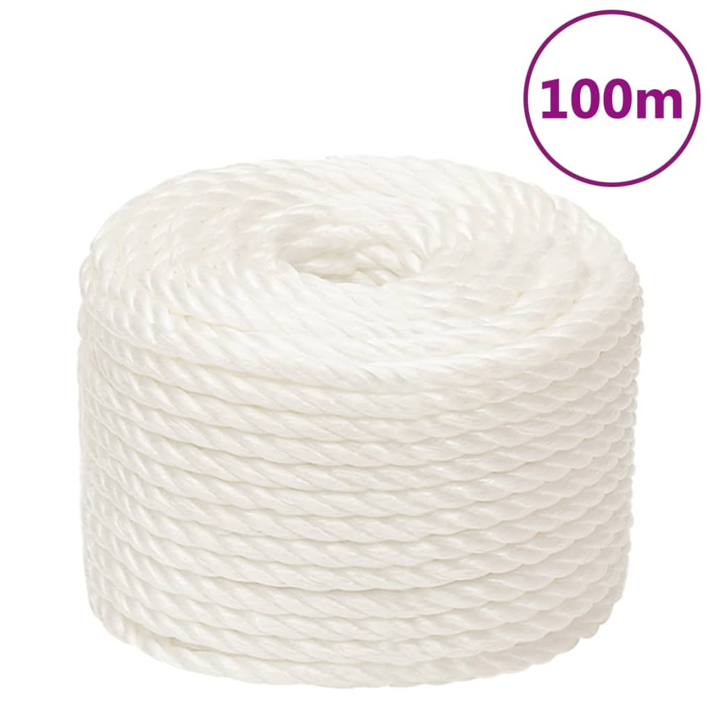 Vidaxl Werkouw 12 mm 100 m Polypropene white