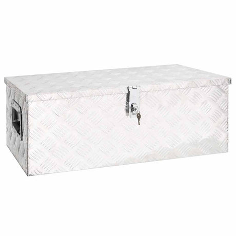 VIDAXL -Speicherbox 80x39x30 cm Aluminium Silber gefärbt