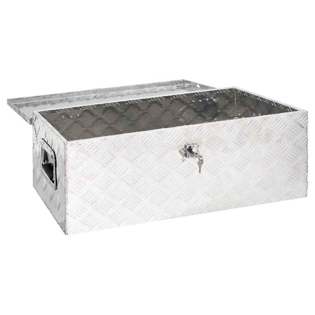 VIDAXL -Speicherbox 80x39x30 cm Aluminium Silber gefärbt