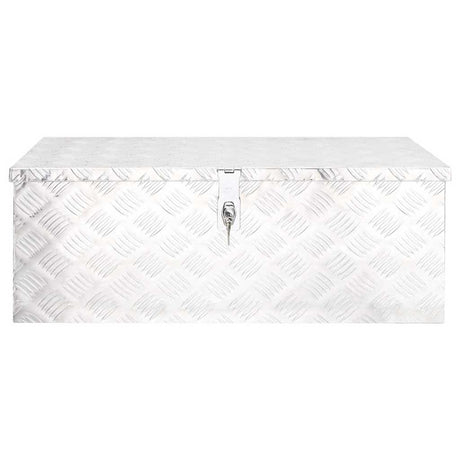 VIDAXL -Speicherbox 80x39x30 cm Aluminium Silber gefärbt
