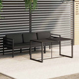 Vidaxl 4-delige loungeset met kussens aluminium antracietkleurig