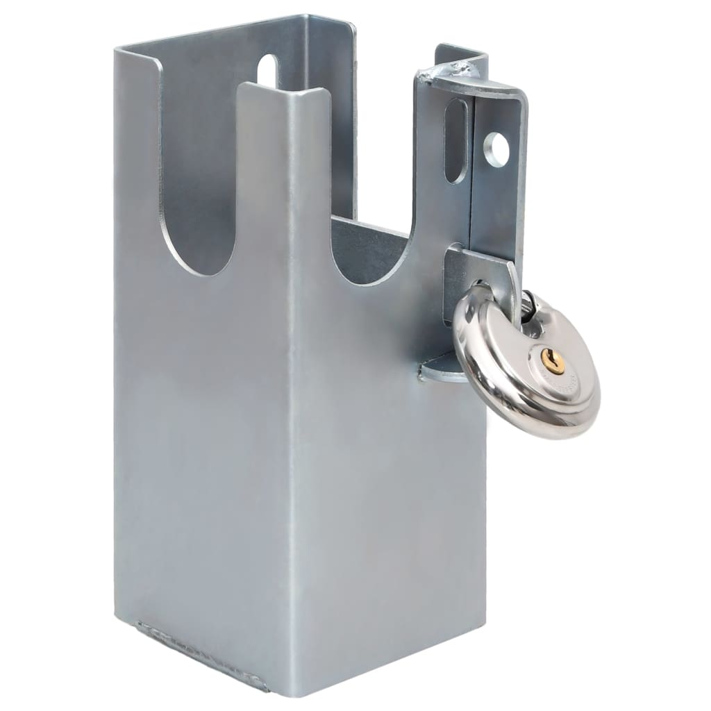 Vidaxl Towbar Lock 11x11x23,5 cm en acier en argent coloré