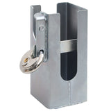 VIDAXL TOWBAR LOCK 11x11x23,5 cm Stahl Silber gefärbt
