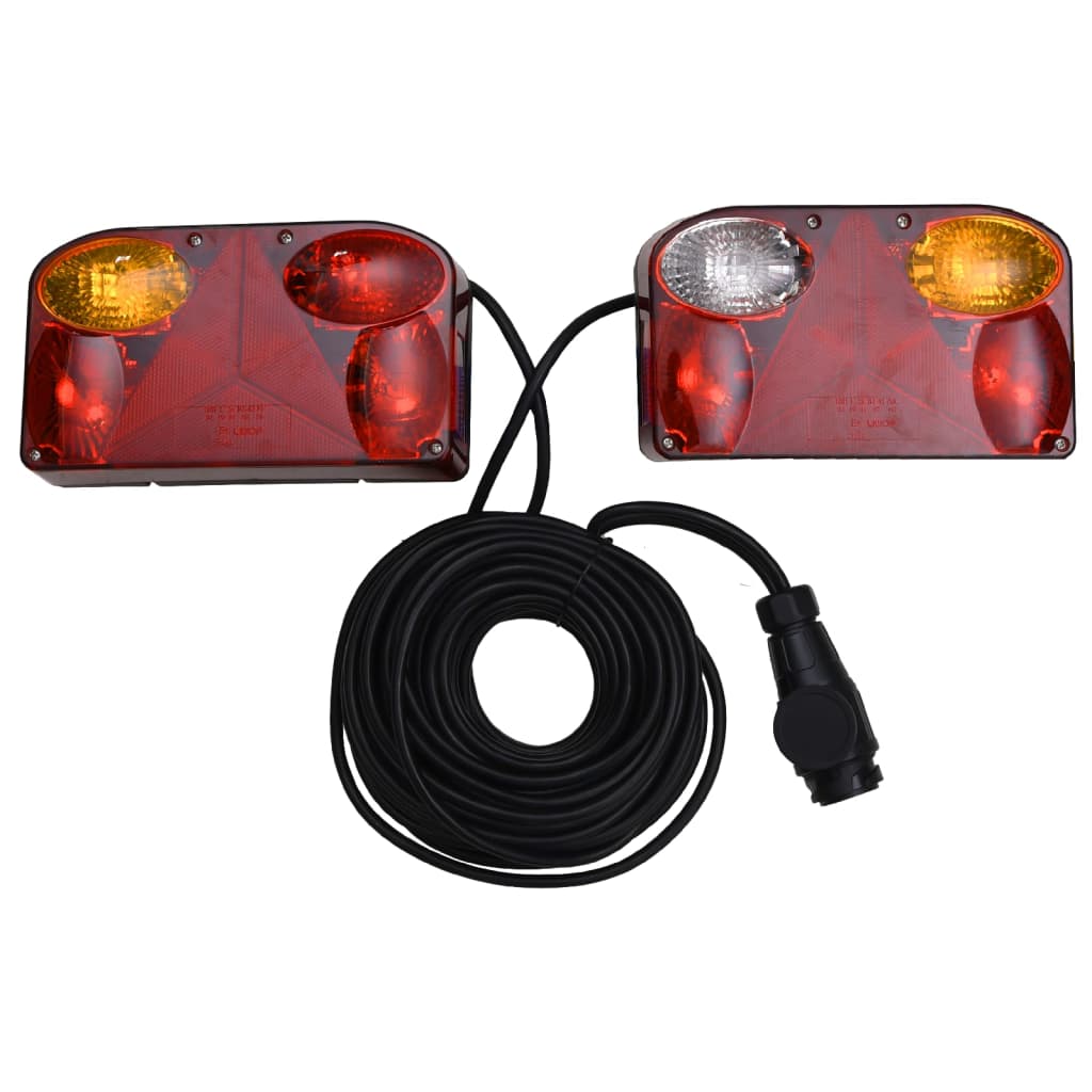Vidaxx Anhängerlampen 2 Stück klassische Glühbirne 12 V 23x6x13 cm rot