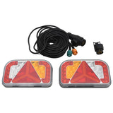 Vidaxx Anhängerlampen 2 Stück LED-Lampe 12 V 24x5x14,5 cm rot