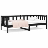 Vidaxl slaapbank 90x190 cm massief grenenhout zwart