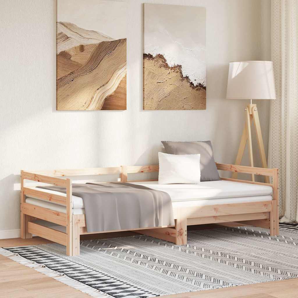 Vidaxl uitschuifbare slaapbank zonder matras 80x200 cm