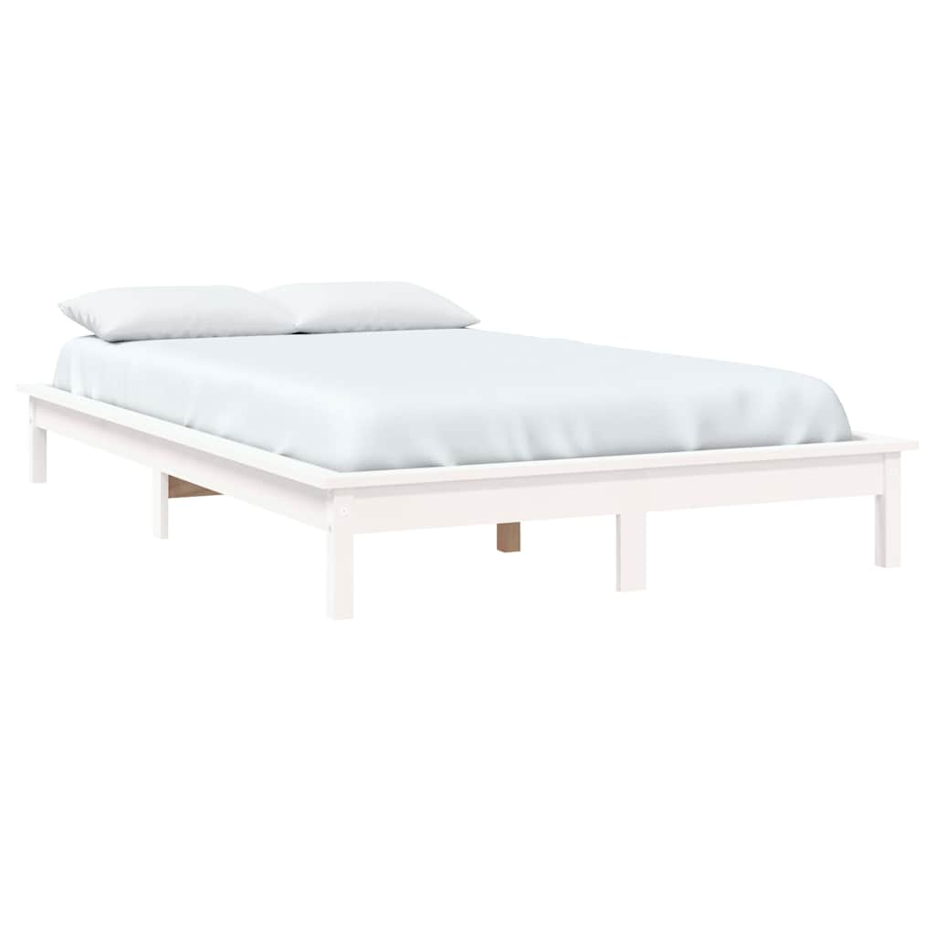 Vidaxl bedframe massief grenenhout wit 120x200 cm