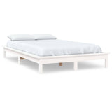 Vidaxl bedframe massief grenenhout wit 180x200 cm