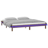 Vidaxl bedframe led hout honingbruin 120x190 cm