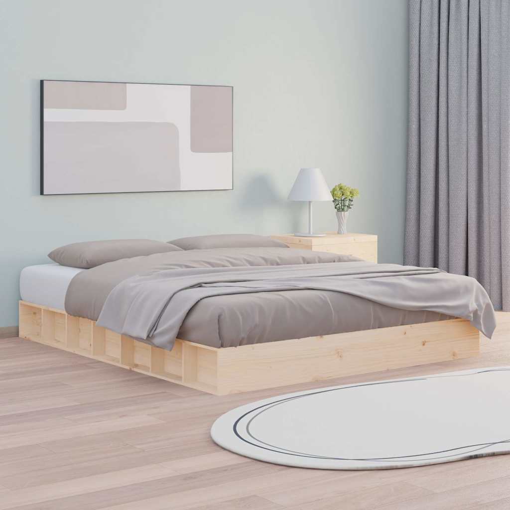 Vidaxl bedframe massief hout 200x200 cm