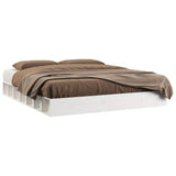 Vidaxl bedframe massief hout wit 160x200 cm