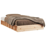 Vidaxl bedframe massief hout 90x200 cm