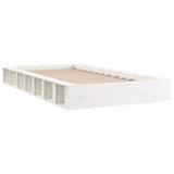 Vidaxl bedframe massief hout wit 140x190 cm