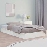 Vidaxl bedframe massief hout wit 140x190 cm