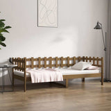 Vidaxl slaapbank 80x200 cm massief grenenhout honingbruin