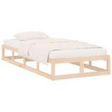 Vidaxl bedframe massief hout 75x190 cm