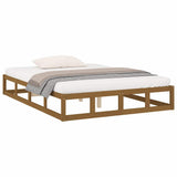 Vidaxl bedframe massief hout honingbruin 120x190 cm