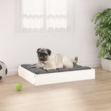 Vidaxl Dog Basket 61.5x49x9 cm Pine solide blanc