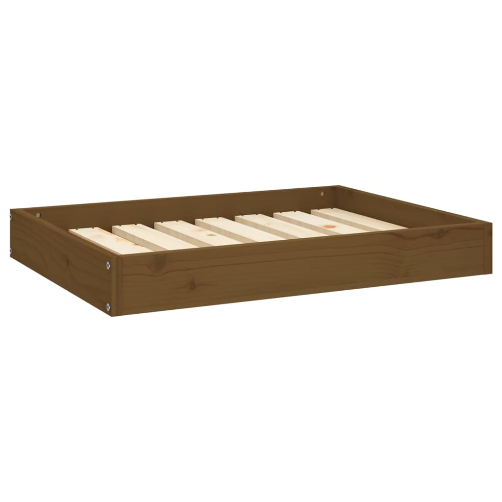 Vidaxl hondenmand 71,5x54x9 cm massief grenenhout honingbruin