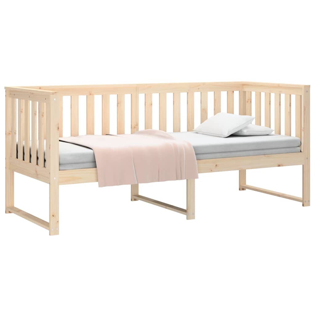 Vidaxl slaapbank zonder matras 75x190 cm massief grenenhout