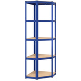 Vidaxl HoeKrek 5-Layer-Stahl und verarbeitetes Holzblau