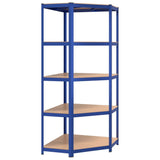 Vidaxl HoeKrek 5-Layer-Stahl und verarbeitetes Holzblau