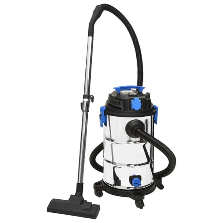 Vidaxx Nass- und Trockensauger 1200 W 30 l silberfarben