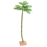 Vidaxl Palmbaume LED 136 LEDs warmes Weiß 220 cm