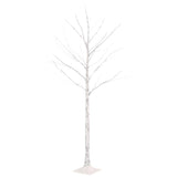 VidaXL Birke LED 72 LEDs warmweiß 150 cm weiß